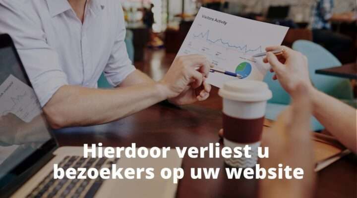minder bezoekers op website