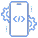NYBE software op maat custom development icon code on phone (1)
